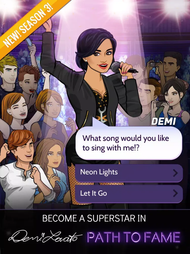 Capturas de pantalla de Demi Lovato: Path to Fame iPad 