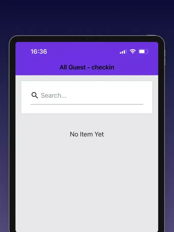 Скриншоты Reg checkin app iPad 