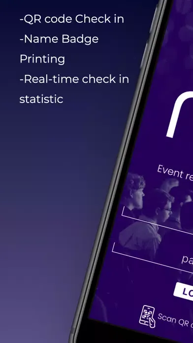 Скриншоты Reg checkin app