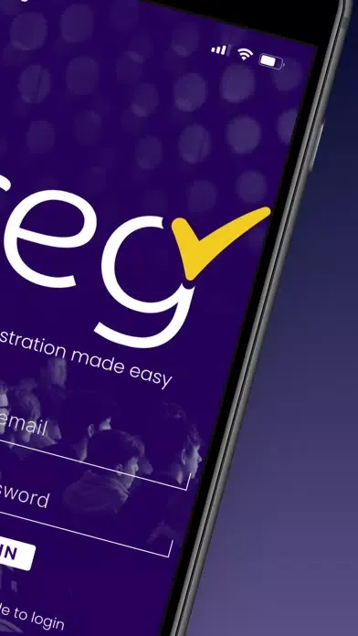 Скриншоты Reg checkin app