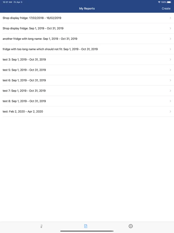 Скриншоты Temperature Log Book iPad 