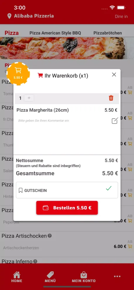 Alibaba Pizzeria Screenshots