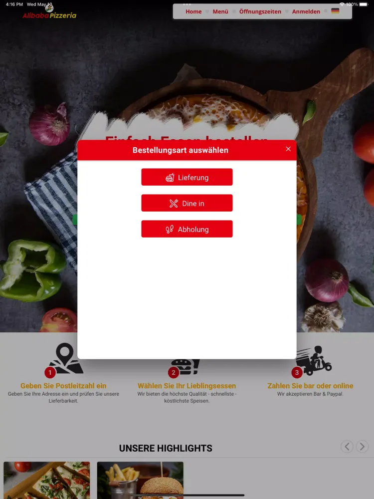 Alibaba Pizzeria Screenshots