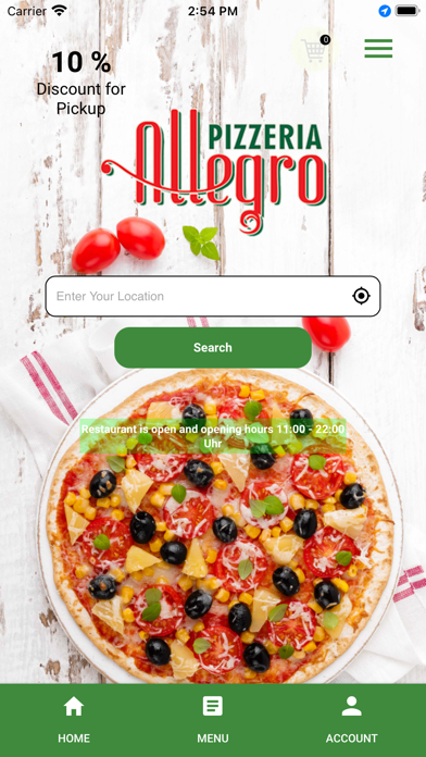 Pizzeria Allegro应用截图