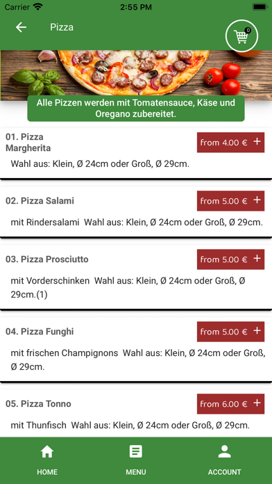 Pizzeria Allegro应用截图