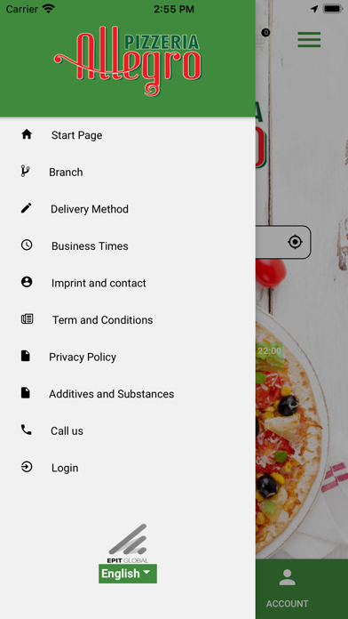Pizzeria Allegro应用截图