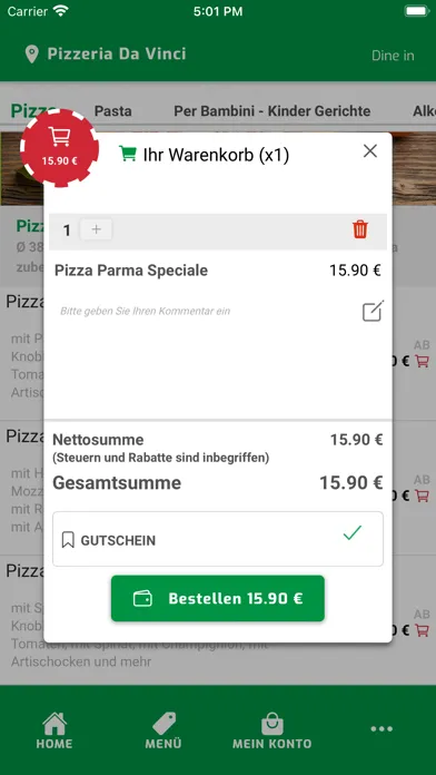 Скриншоты Pizzeria da Vinci Troisdorf