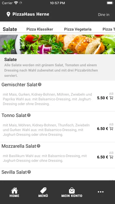 Zrzuty ekranu Pizzahaus - Herne