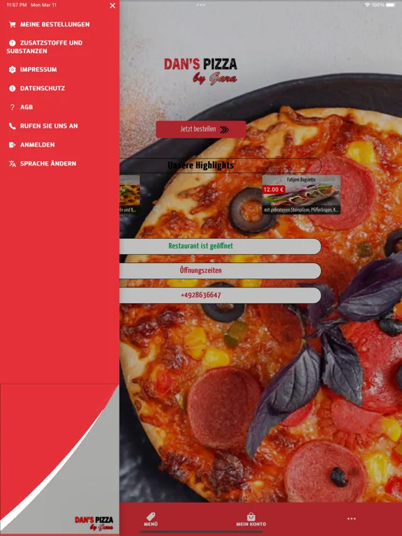 Скриншоты Dan's Pizza by Gara iPad 