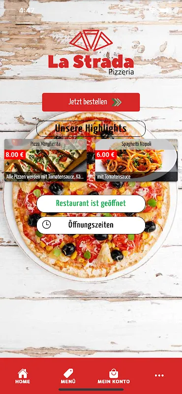 Capturas de pantalla de La Strada Pizzeria Stolberg