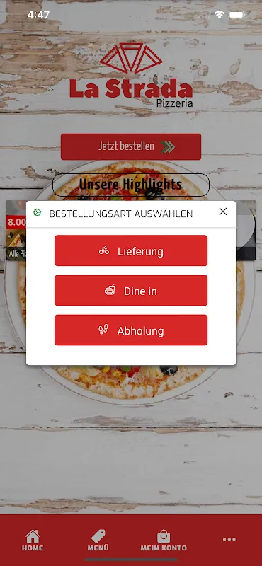 Capturas de pantalla de La Strada Pizzeria Stolberg
