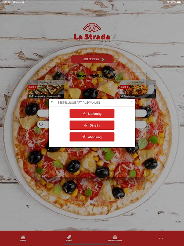 Capturas de pantalla de La Strada Pizzeria Stolberg