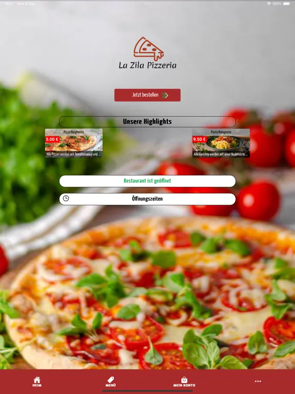 Скриншоты La Zila Pizzeria iPad 