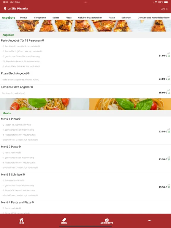 Скриншоты La Zila Pizzeria iPad 