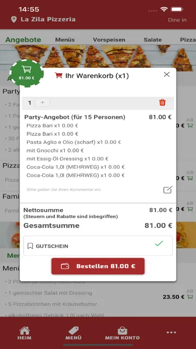 Скриншоты La Zila Pizzeria