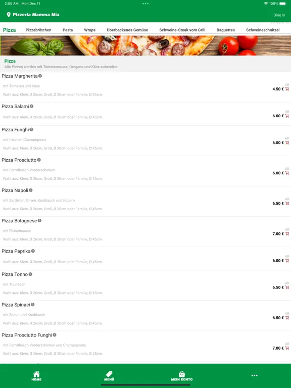 Pizzeria Mamma Mia Dortmund iPad  سکرین شاٹس