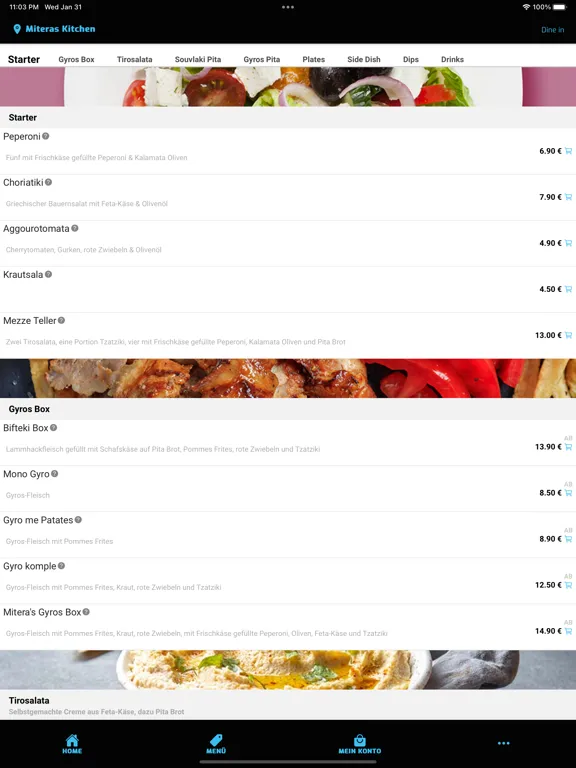 Скриншоты Miteras Kitchen iPad 