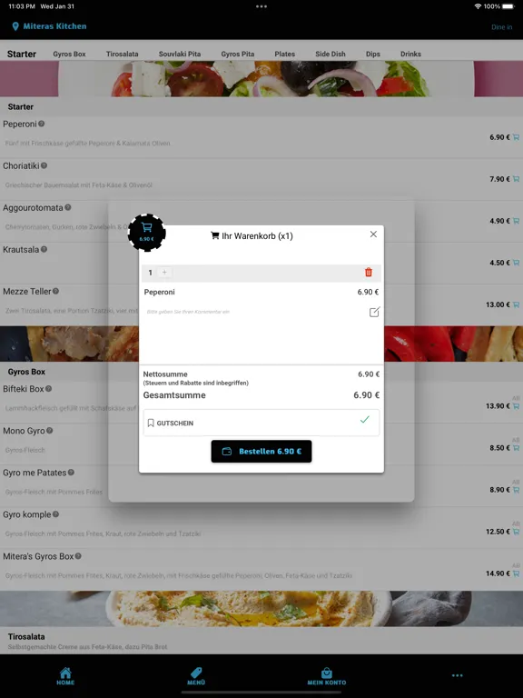 Скриншоты Miteras Kitchen iPad 