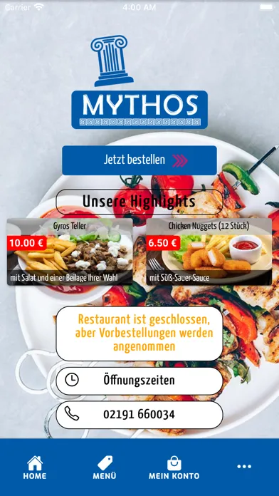 Mythos Grill Screenshots