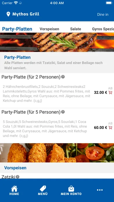 Mythos Grill Screenshots