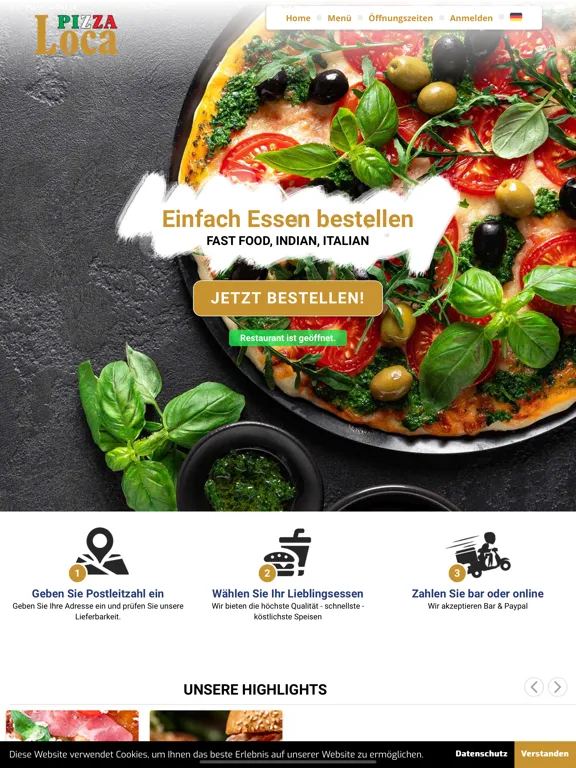 Tangkapan skrin Pizza Loca iPad 