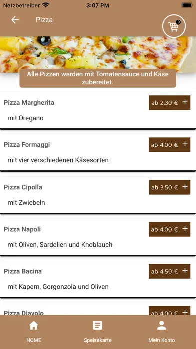 Pizzeria Funghi应用截图