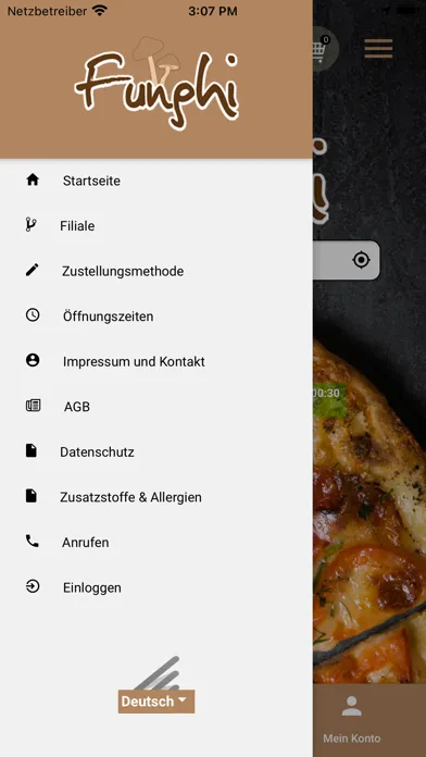 Pizzeria Funghi应用截图