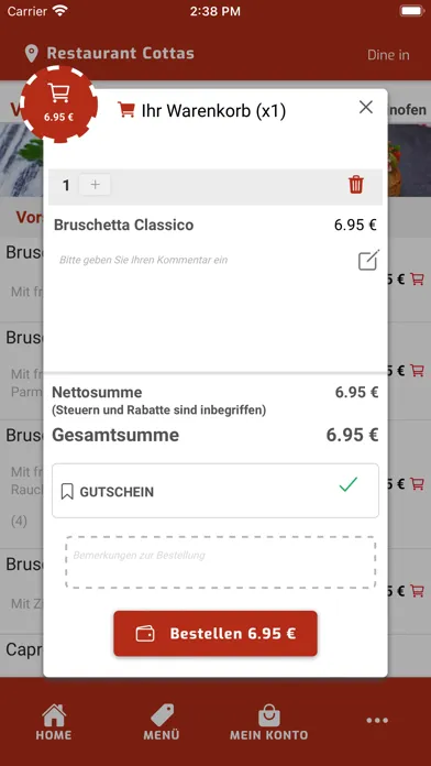 Restaurant Cottas Screenshots