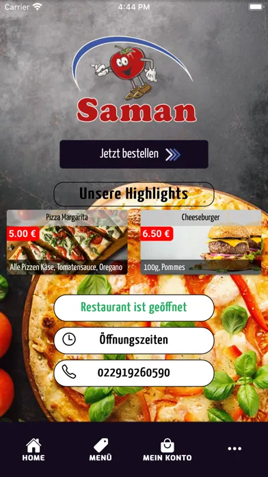 Capturas de tela do Saman Pizzeria
