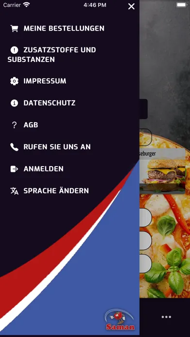 Capturas de tela do Saman Pizzeria