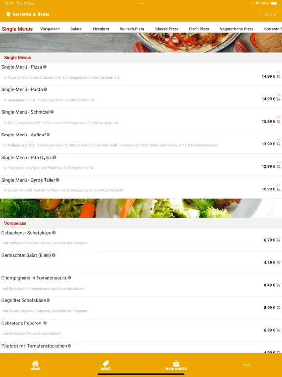 Kreta & Sorrento iPad  스크린샷