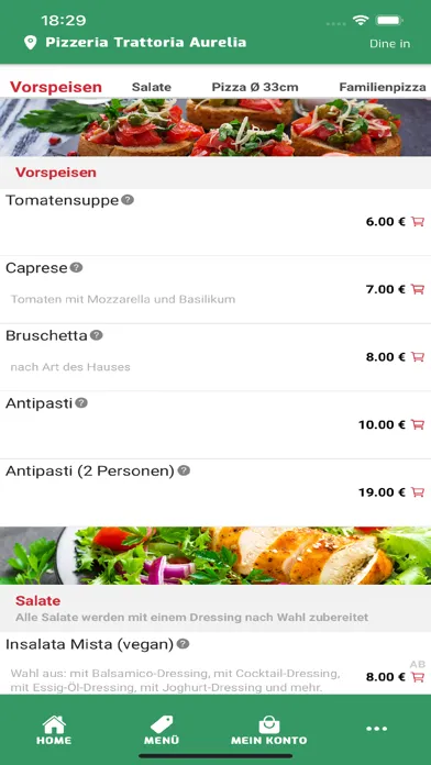 Pizzeria Trattoria Aurelia スクリーンショット