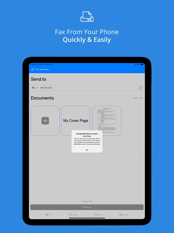 Safe Fax - Scan & Fax Fast iPad 應用截圖