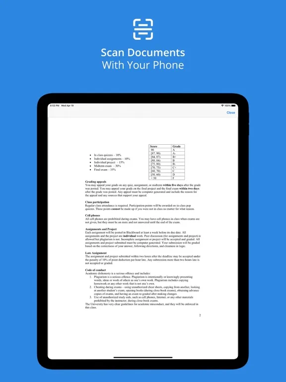 Safe Fax - Scan & Fax Fast iPad 应用截图