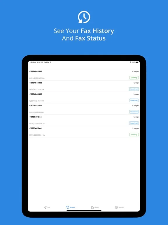 Safe Fax - Scan & Fax Fast iPad 应用截图
