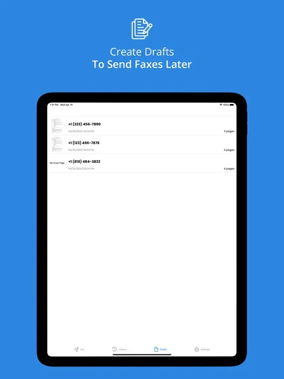 Safe Fax - Scan & Fax Fast iPad 应用截图