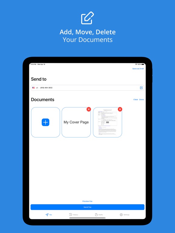 Safe Fax - Scan & Fax Fast iPad 應用截圖