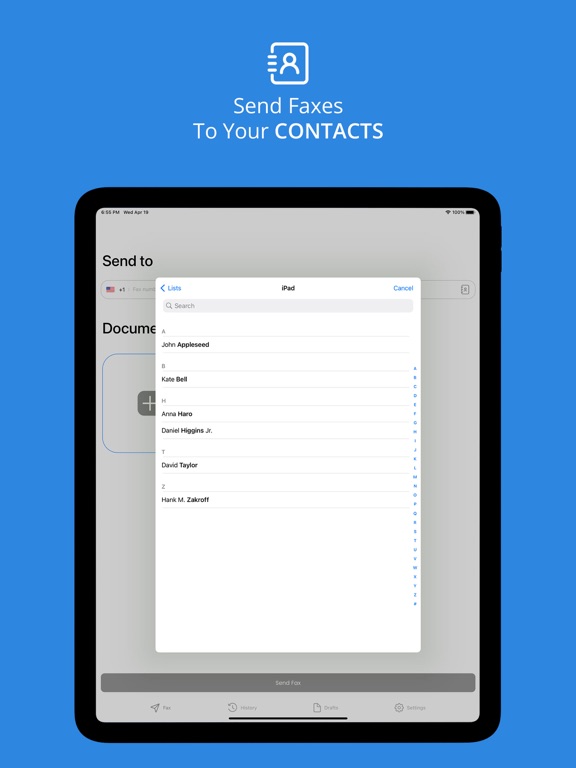 Safe Fax - Scan & Fax Fast iPad 應用截圖