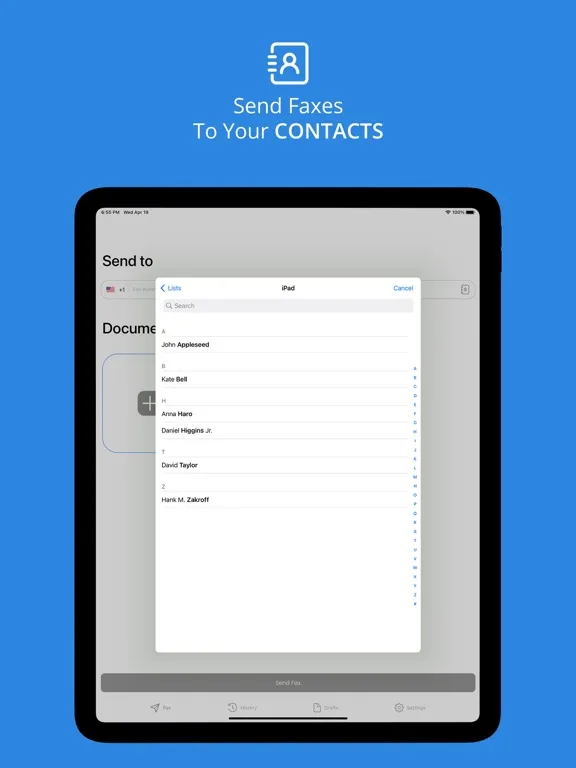 Safe Fax - Scan & Fax Fast iPad 应用截图