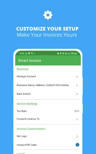 ภาพหน้าจอของ Smart Invoice: Email Invoices