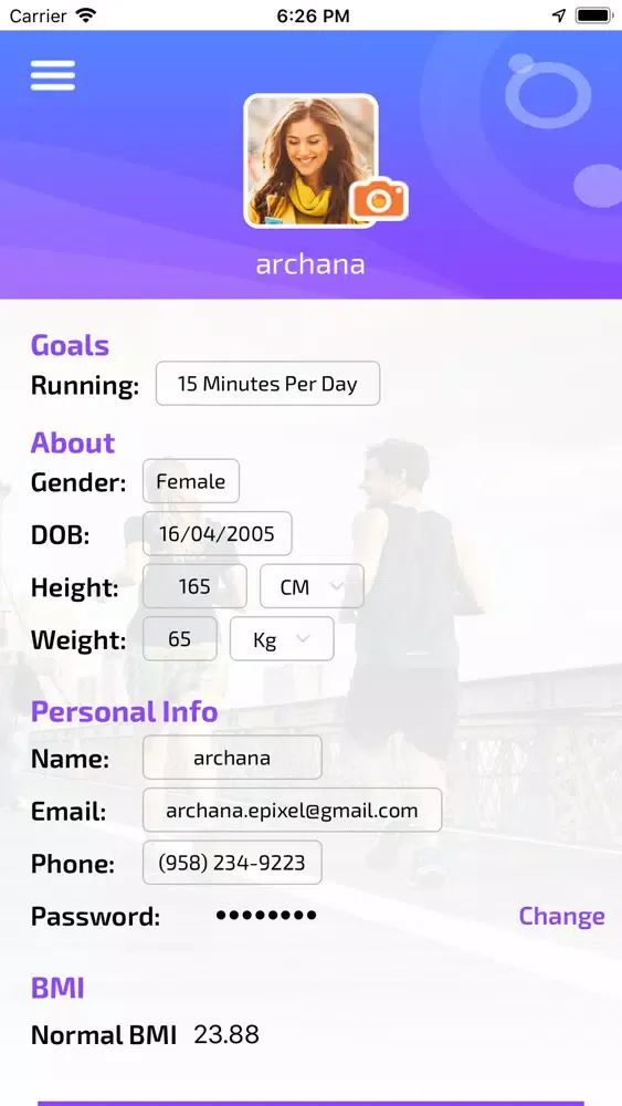 VegaFit Screenshots