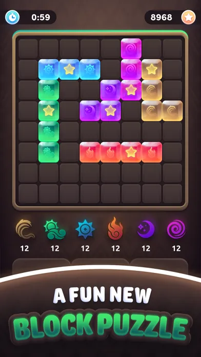 Ảnh chụp màn hình của Gem Blitz - Block Puzzle Game