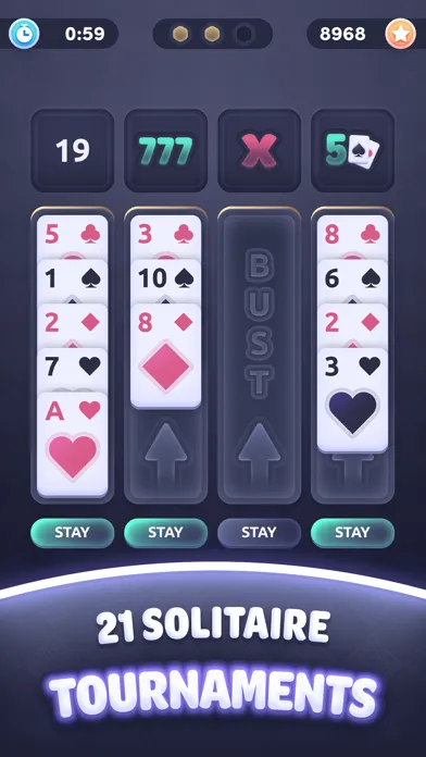 Capturas de pantalla de Real Money Solitaire Blackjack