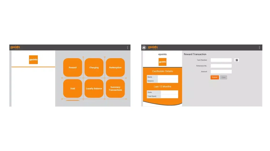 Capturas de tela do epoints for business ver 2