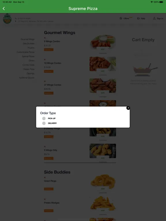 Supreme Pizza iPad  スクリーンショット