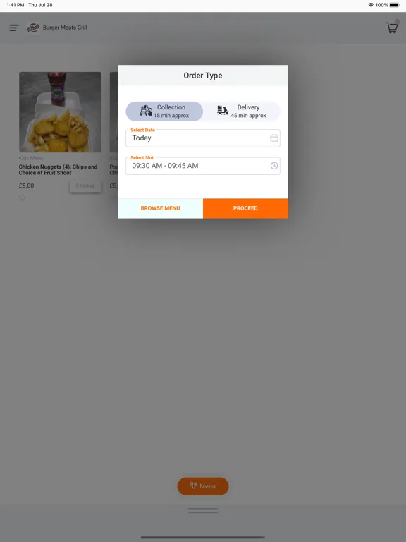 Burger Meats Grill Glasgow iPad  Screenshots