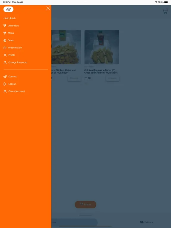 Burger Meats Grill Glasgow iPad  Screenshots