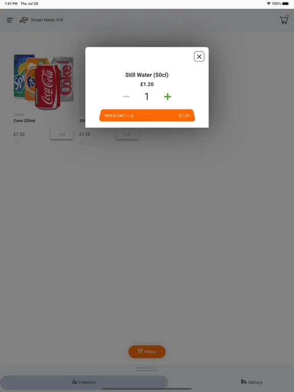 Burger Meats Grill Glasgow iPad  Screenshots