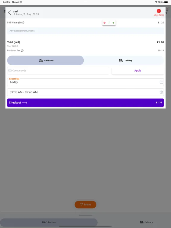 Burger Meats Grill Glasgow iPad  Screenshots