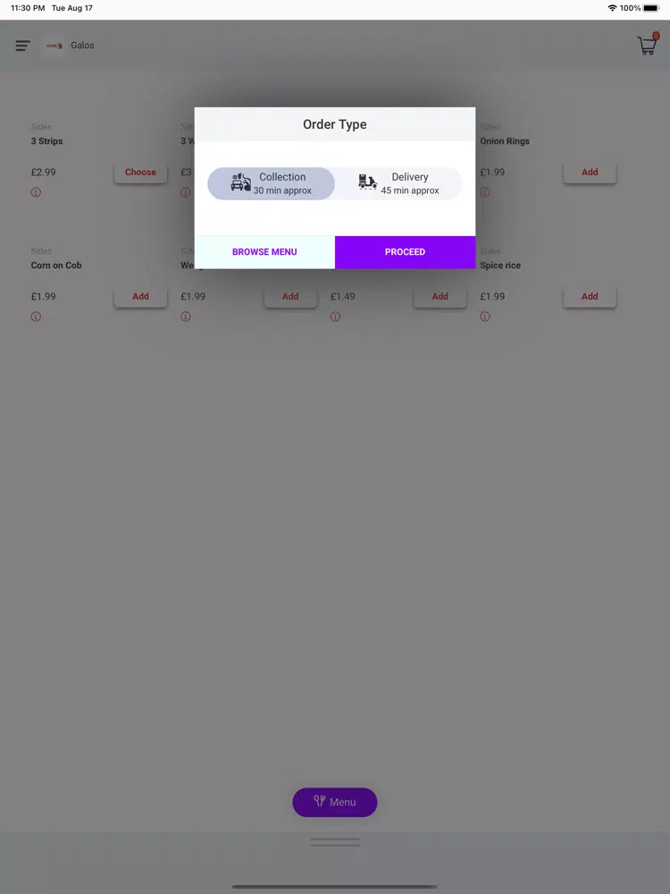 Galos iPad  Screenshots